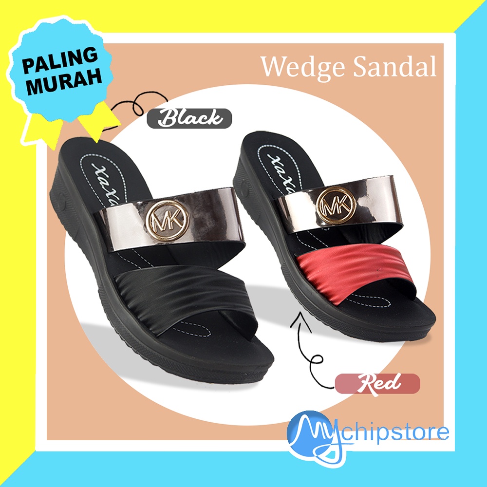 Sandal Wedges Wanita Dewasa Kekinian XAXA 518