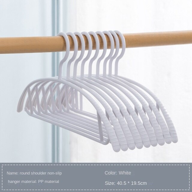Anti Slip Hanger Gantungan Baju Plastik Lentur Cloth Hanger Laundry Warna Pastel 1pc - MIKHAMART