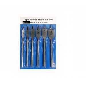 MURAH Mata Bor Kipas 6pcs Power Wood Bit Set - TOOLS 6PC POWER WOOD BIT/ MATA BOR KIPAS KAYU YUKIDO FLAT WOOD BITS / MATA BOR PEMBOLONG KAYU 6PCS