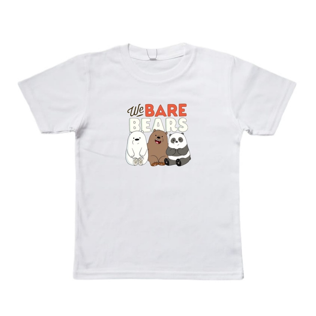 KAOS BAJU ANAK WE BARE BEAR KARTUN UNTUK ANAK 2-10 TAHUN BISA COD