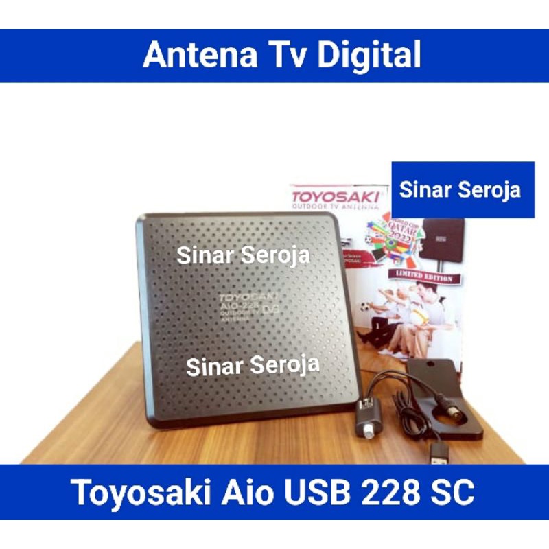 Antena Digital TV Luar / Adaptor Toyosaki 989 / Dalam Indoor / Outdoor Digital / Analog Toyosaki AIO 228USB / AIO 235 / AIO 220 /AIO 220