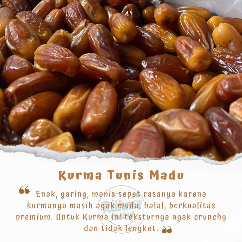 

250Gr Kurma Tunisia Madu Deglet Nour Kurma Tunis Madu