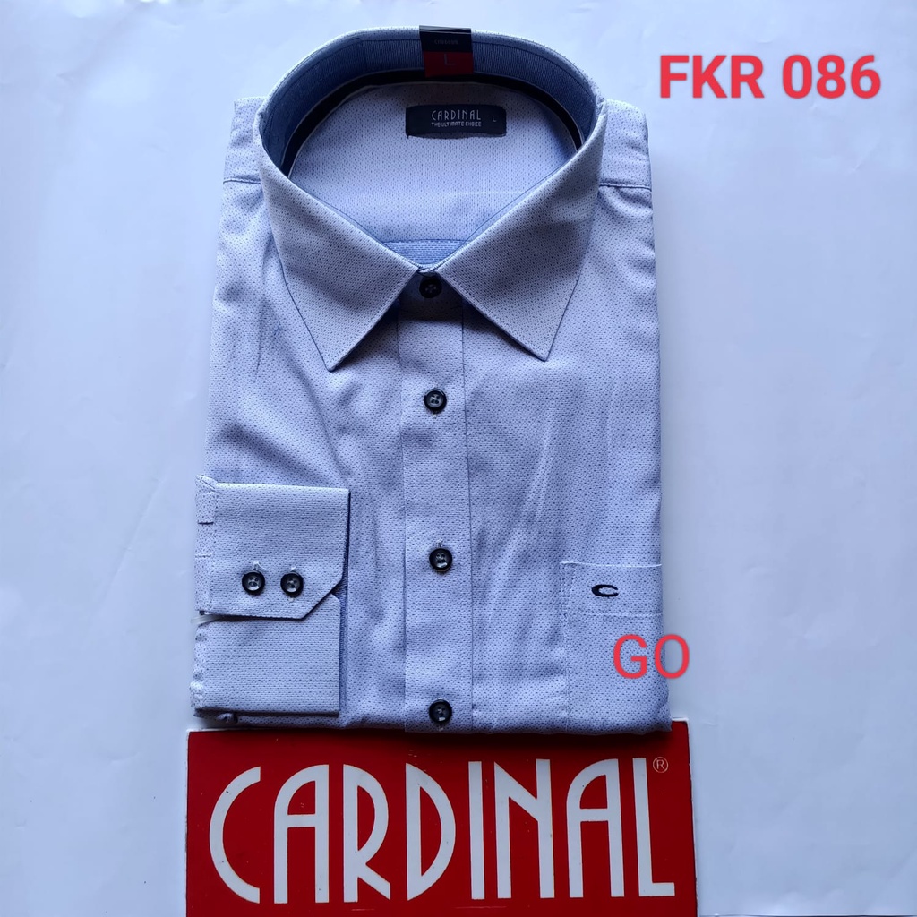 gof S R CARDINAL KEMEJA FORMAL GARIS KOTAK PANJANG Regular Pakaian Atasan Kemeja Pria Dewasa Distro Original 6