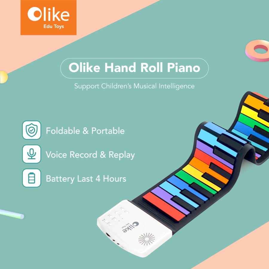 Olike Hand Roll Piano - Original Garansi Resmi 1thn