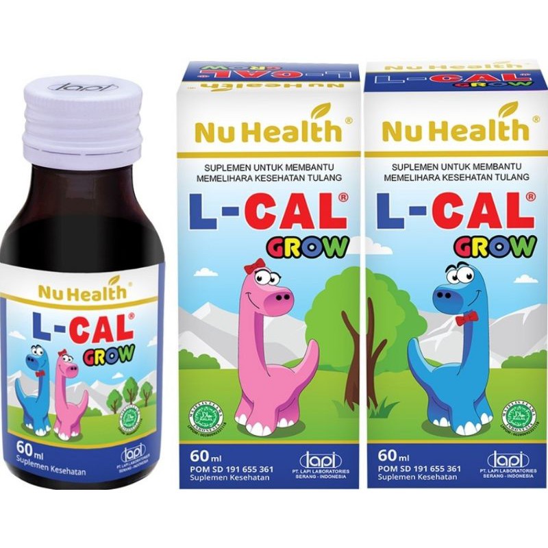 Nu Health L CAL SIRUP Kalsium D3 K2  anak 60 ml