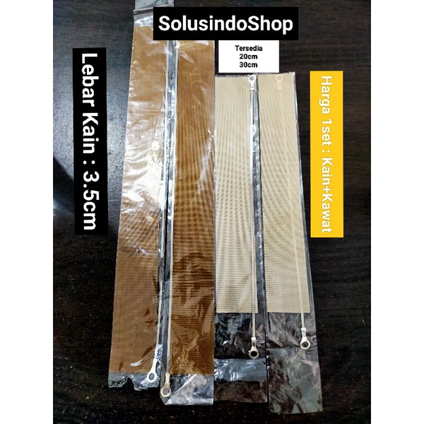 Elemen Kawat Press Plastik 20cm 30cm / Elemen Pemanas Sealer / Element Kawat Press