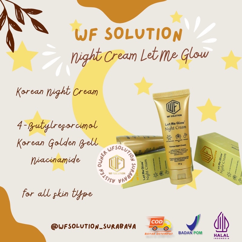 Night cream let me glow ecer wf solution wfsolution