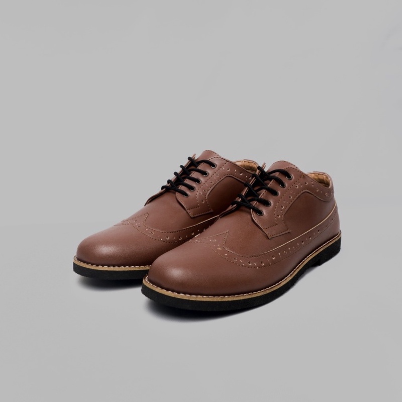 sepatu kantor pria longwing tan