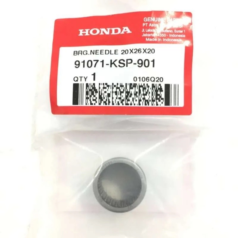 91071KSP901 Laher Bush Bosh Swing Arm Bearing Needle 20X26X20 Megapro Monoshock Verza CB CBR 150 R New CB150R Streetfire 91071-KSP-901 Original Ahm Honda