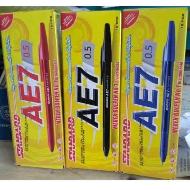 

PROMO Pulpen Standard Ae7 hitam / merah / biru ❆ 892