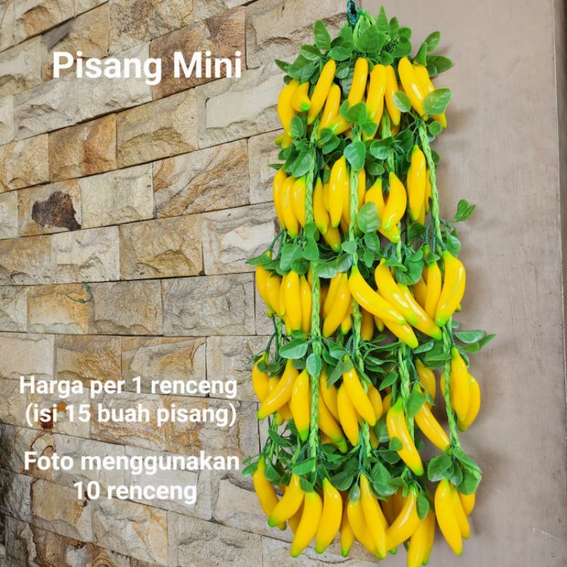 Pisang Terong Kacang Buah Sayur Artificial / Hiasan dinding