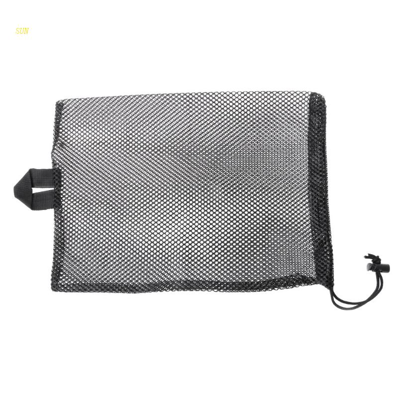 Sun Tas Pouch Serut Bahan Mesh Cepat Kering Untuk Penyimpanan Kacamata Scuba Diving / Snorkeling