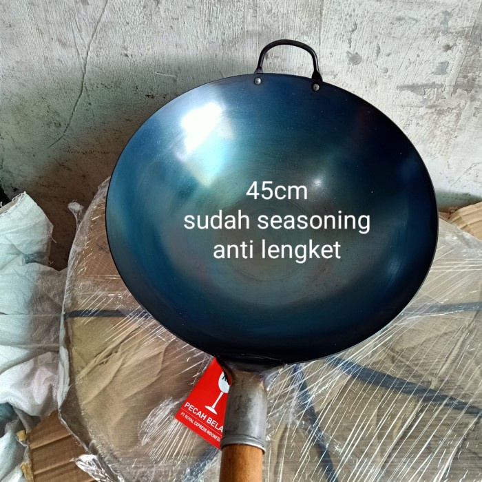 wajan wok penggorengan baja impor
