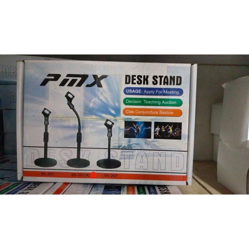 Stand Mic Pmx Desk Stand dudukan mic