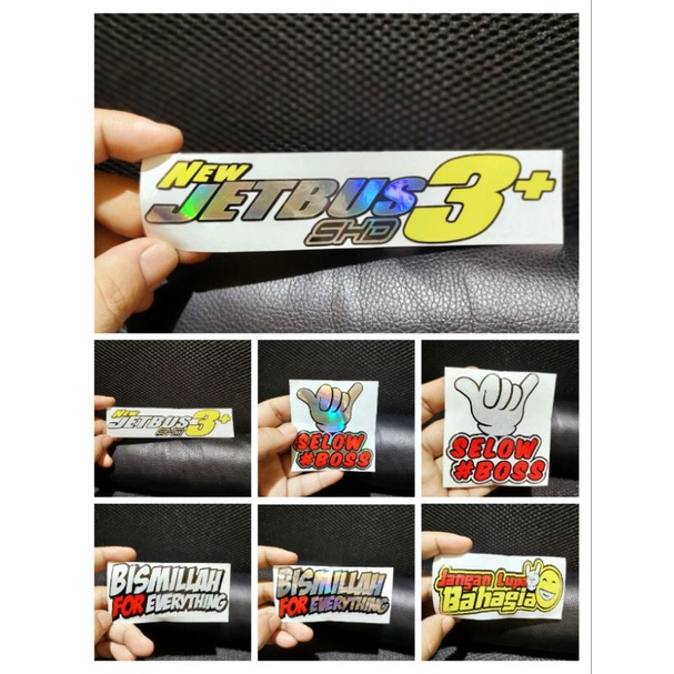 Sticker motor mobil Jetbus 3 stiker cutting viral