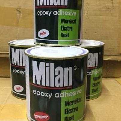 

Lem epoxy Milan resin + hardener 1set isi 2klg (1resin1hardener) @ 1kg