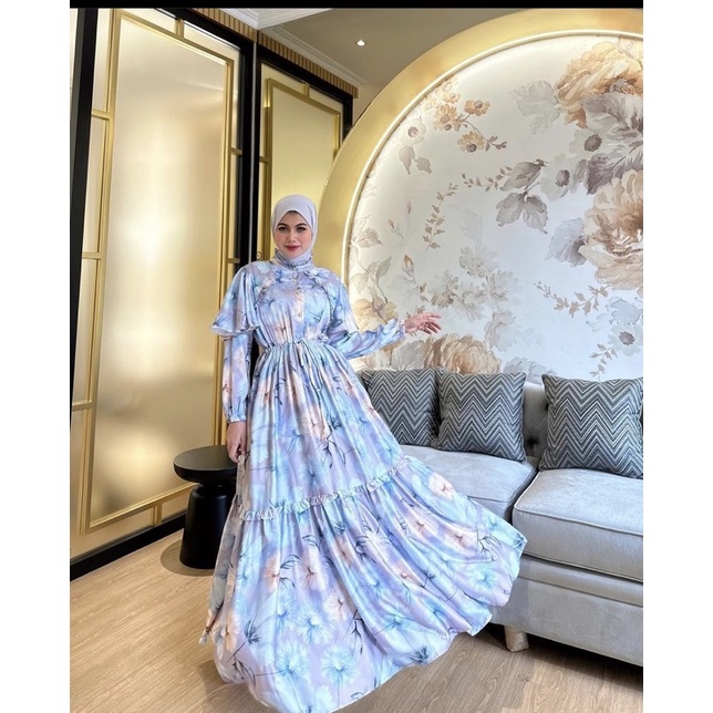 GAMIS SILK BUNGA BY SHELLASAUKIA