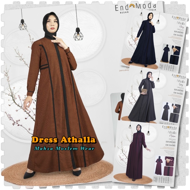 DRESS ATHALLA || GAMIS ORIGINAL ENDOMODA