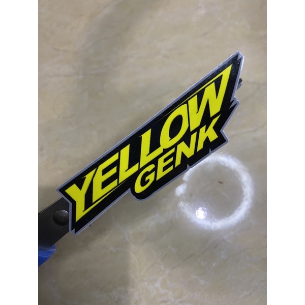 STIKER YELLOW GENK