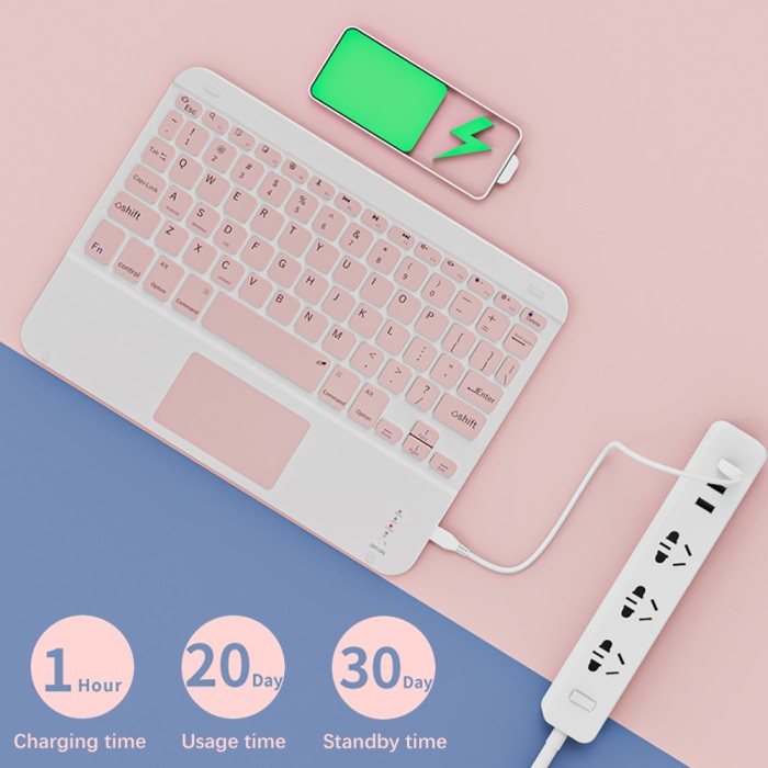 Keyboard Keyboard Mouse Set Wireless Bluetooth Touchpad For Tablet Android Ios