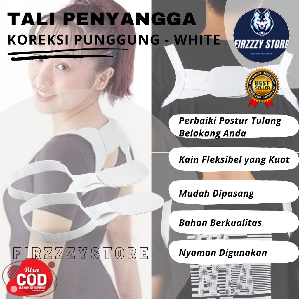 Tali Penyangga Koreksi Punggung - White