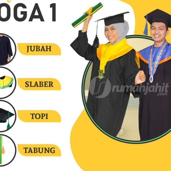 Jual toga wisuda/Paket toga wisuda / perlengkapan wisuda / - Paket Toga 5