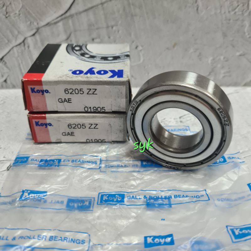 BEARING 6205 ZZ KOYO TUTUP BESI