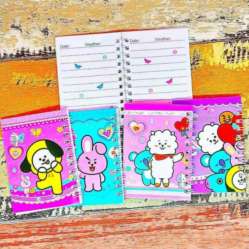 NOTEBOOK BT21 / BUKU MEMO BT21