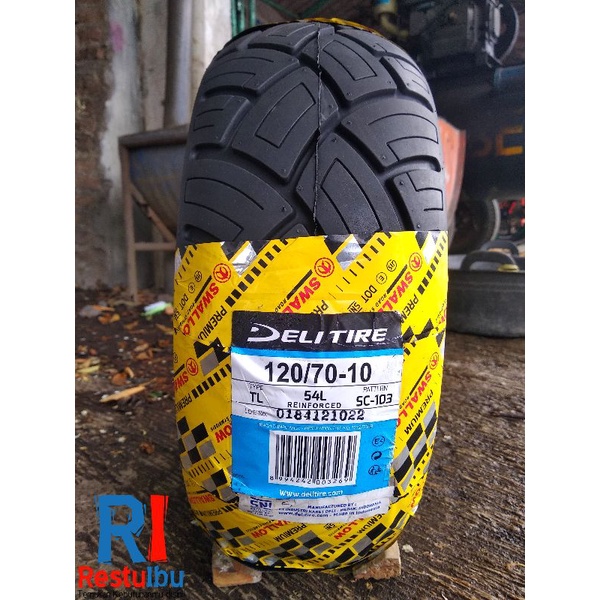 Ban Tubeles Vespa Swallow Deli Tire SC-103 120/70-10