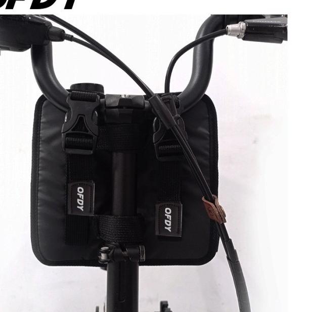 Tas Sepeda Stang Seli Handlebar Sepeda Lipat - 3Seli Hitam
