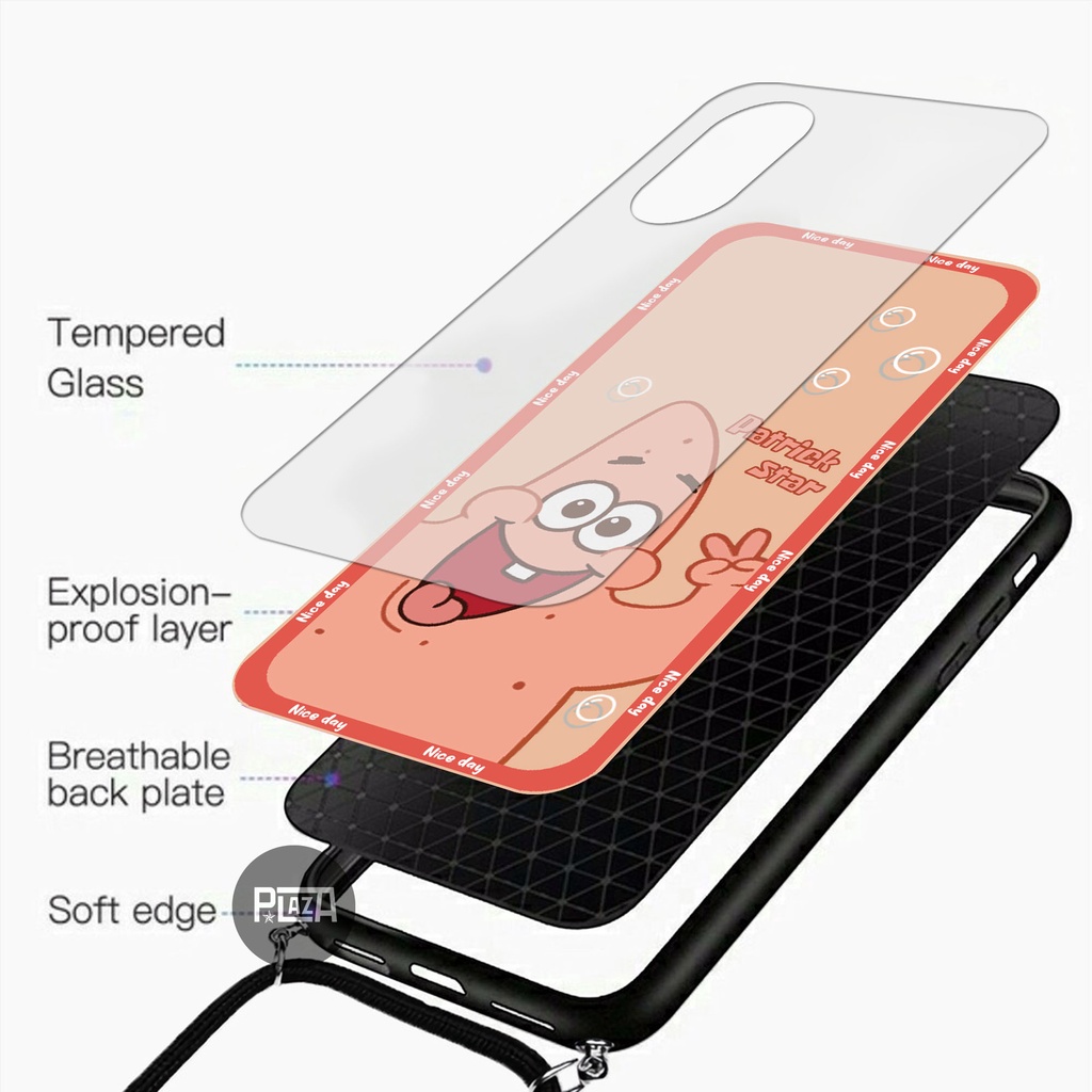 [K129] Softcase Kaca Akrilik Couple + Tali for All Type | OPPO | VIVO | REALME | XIAOMI | INFINIX | SAMSUNG | IPHONE | A17 Y35 Y22 Y16 A04 A04S C33