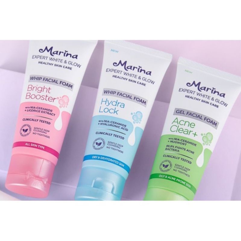 Marina facial foam expert white & glow