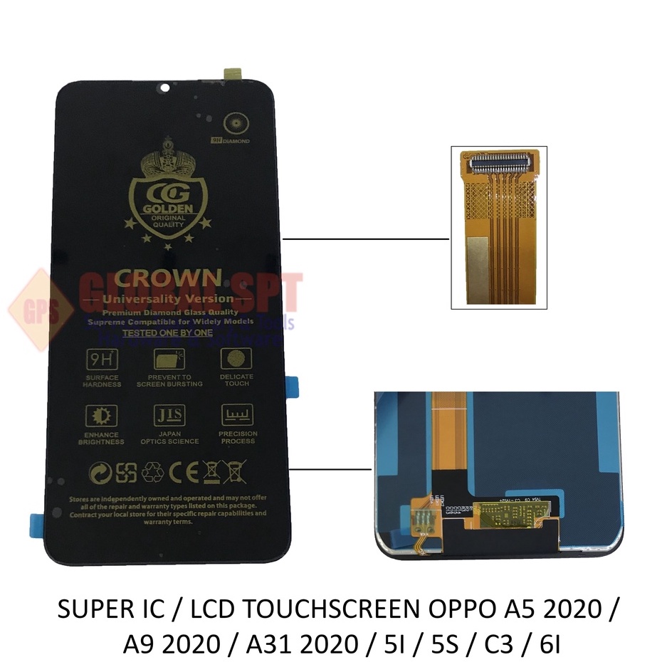 SUPER IC / LCD TOUCHSCREEN OPPO A5 2020 / A9 2020 / 5 / C3 / A31 2020 / 5I / 6I