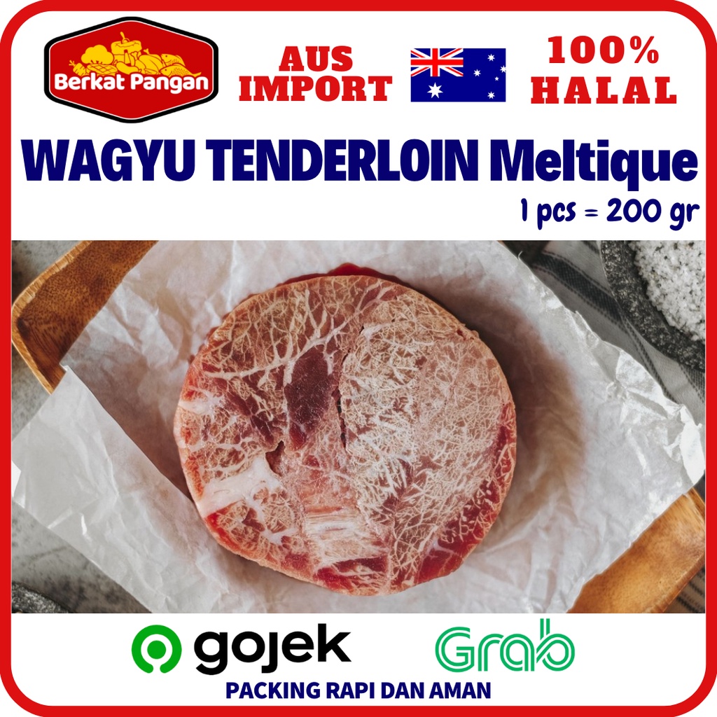 Daging Sapi Wagyu Round Tenderloin Meltik / Meltique Beef Steak 200gr