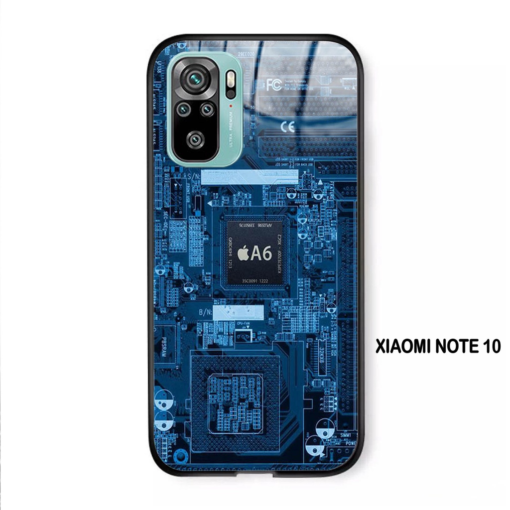 Softcase Kaca XIAOMI REDMI NOTE 10  - Case Handphone XIAOMI REDMI NOTE 10 [T30]