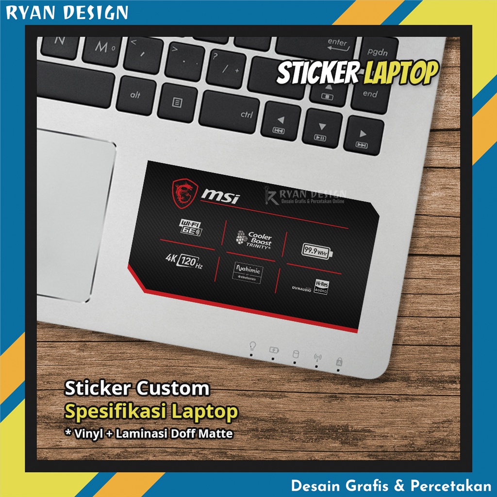 Stiker Logo Laptop Stiker Spesifikasi Fitur Laptop Stiker Nvidia RTX GTX Intel Amd (Model 002)