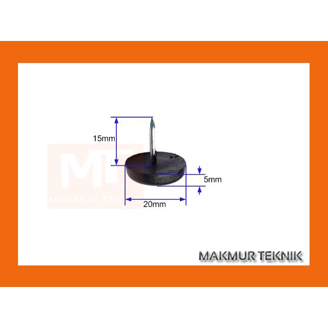 Paku plastik Alas meja atau kursi isi 10 pcs
