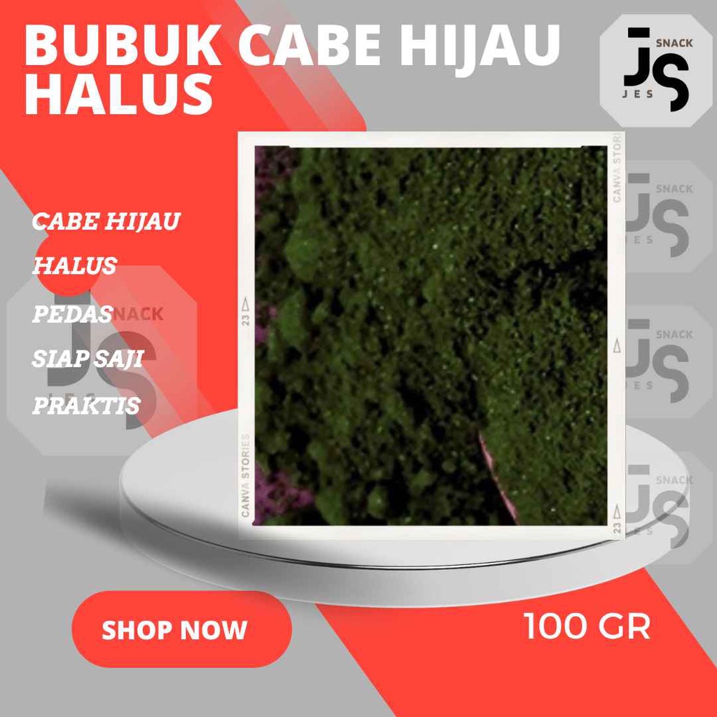 

Bubuk Cabe Hijau - Cabe Hijau - Serbuk Cabe Hijau Halus 100 gram