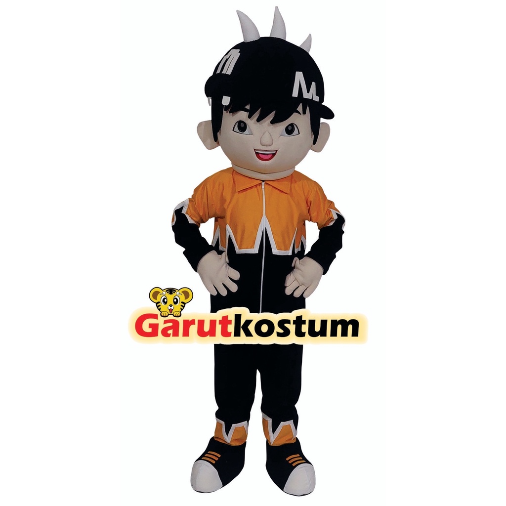 Kostum maskot badut setelan karakter boboiboy gempa  karnaval dewasa