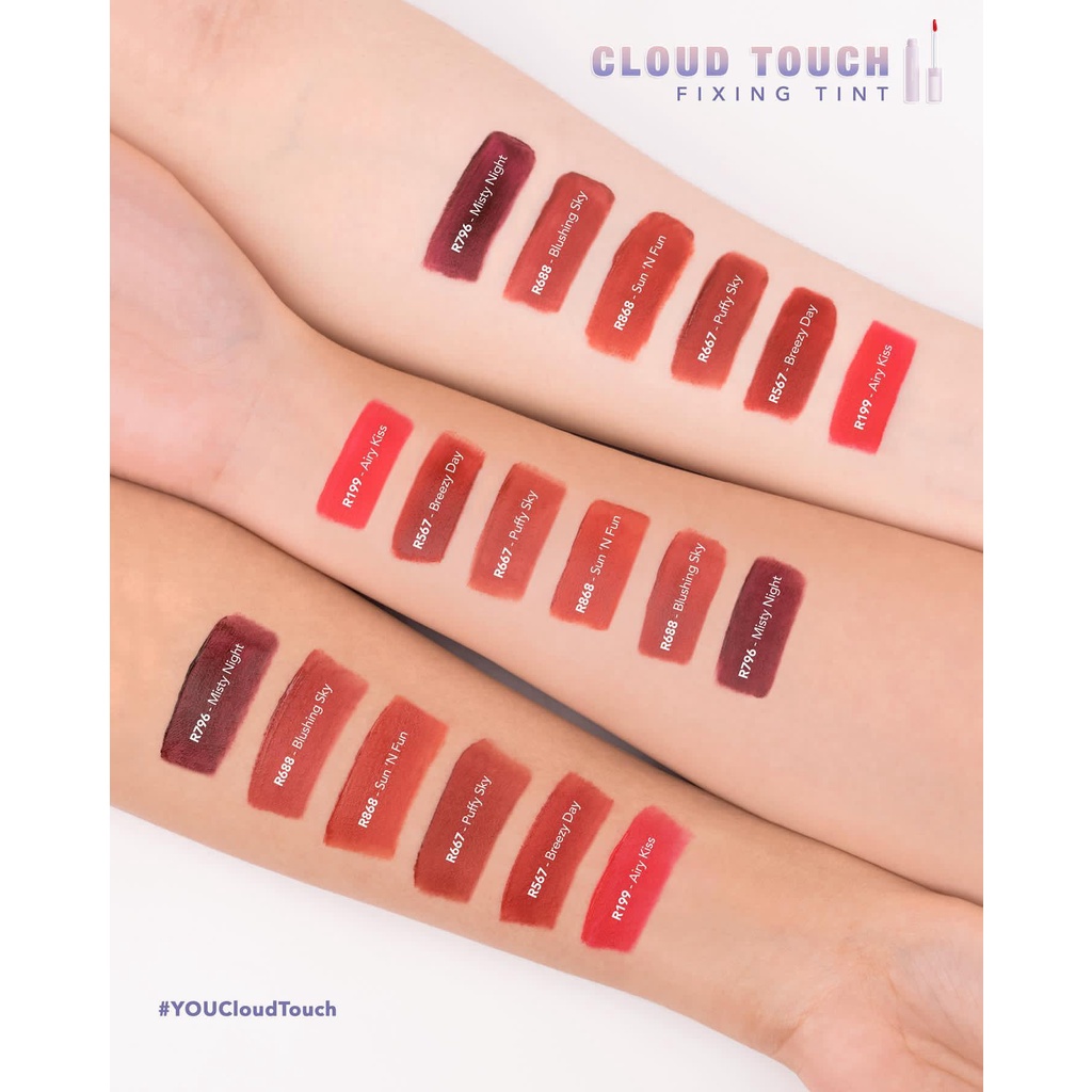 YOU Cloud Touch Fixing Tint | Lip Tint Soft Velvet Finish Lip Stain