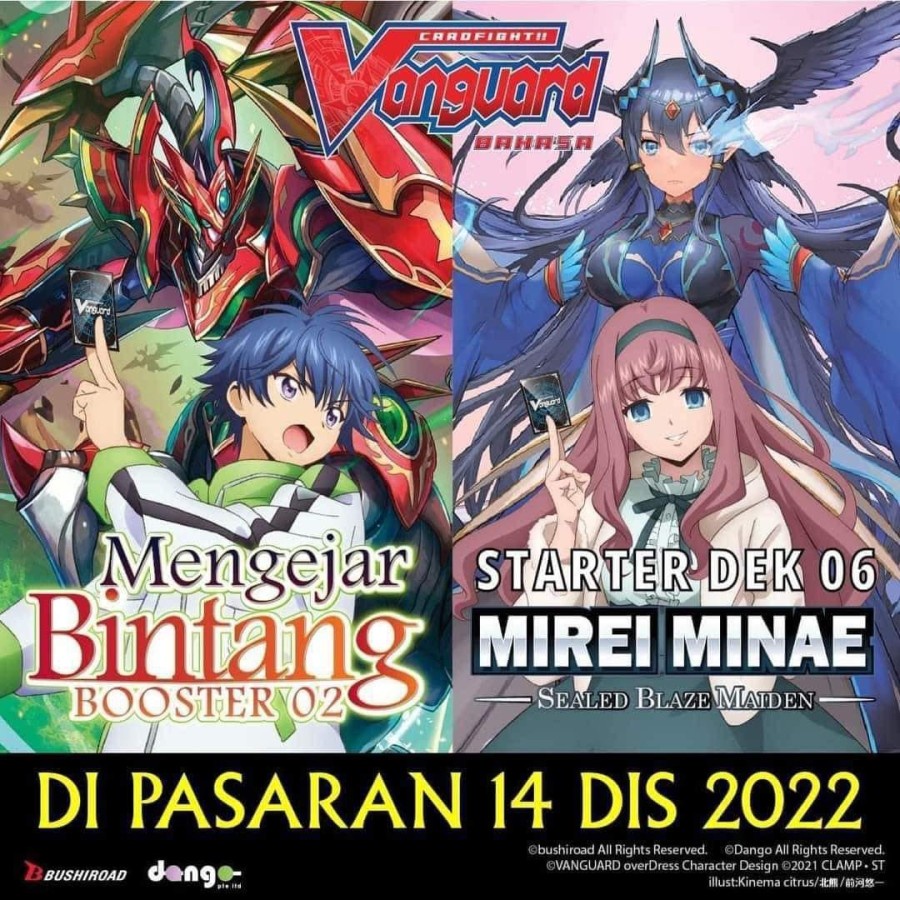 BT02 Booster Vanguard Bahasa Kedua Mengejar Bintang