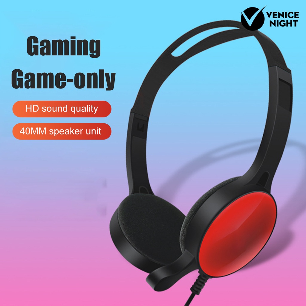 (VNEP) (Berkabel) GM-008 Headset Noise Reduction Retractable 3.5mm Jack Headphone Dinamis untuk Ponsel