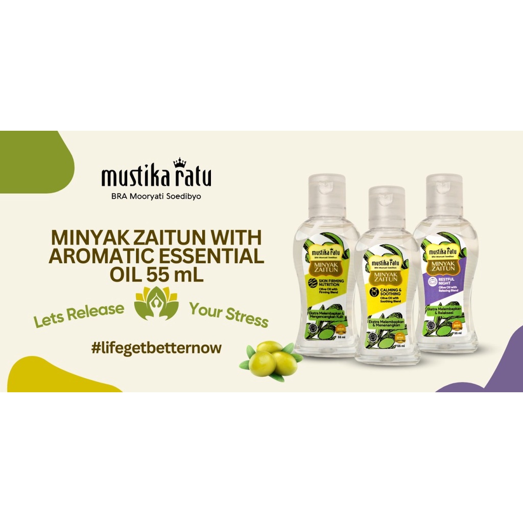 Mustika Ratu Minyak Zaitun 55 ml &amp; Aromatic Essential Oil