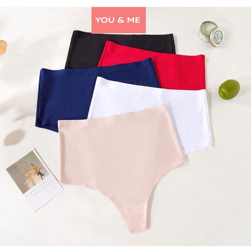 Youandme - Celana Dalam Wanita Thong Big Size Pinggang Tinggi Model Europe