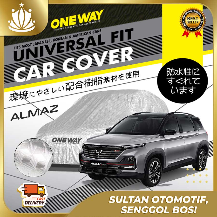 Body Cover Sarung Mobil WULING ALMAZ Waterproof 3 LAYER TEBAL Deluxe Anti Air