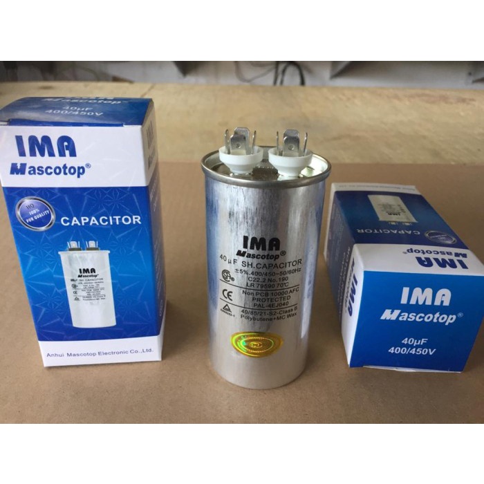 KAPASITOR AC 40 UF/CAPASITOR AC 40 UF "IMA"