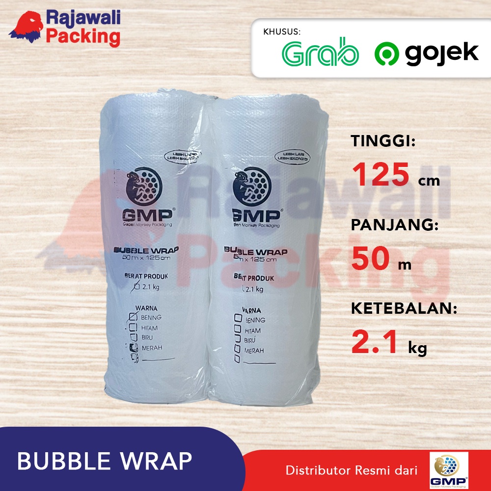 

Bubble Wrap WHITE 50m x 125 cm GMP 2.1kg