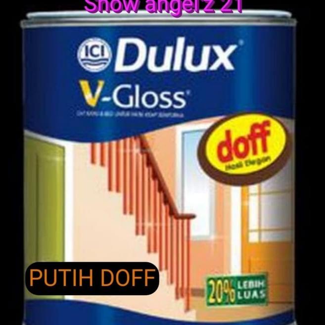 CAT MINYAK DULUX V- GLOSS / CAT MINYAL KAYU & BESI PUTIH DOFF - White Doff