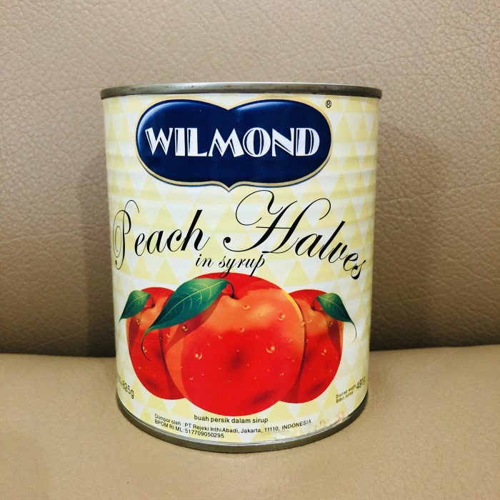 

NEW peach kaleng wilmond 825gr