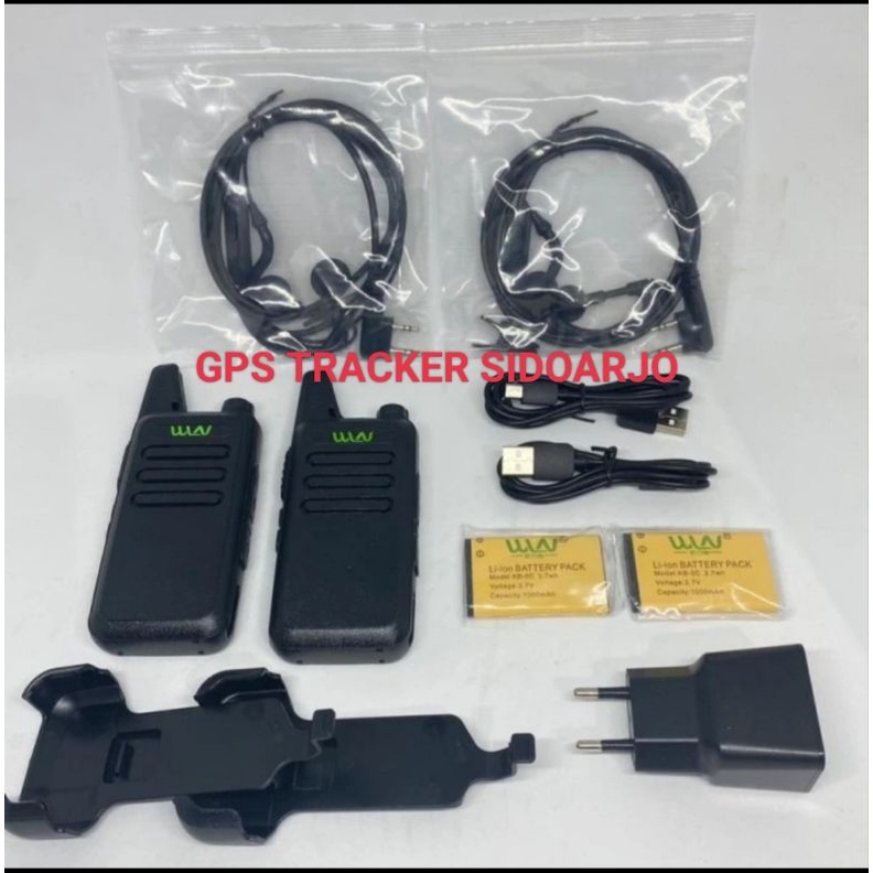 HT WLN/WLAN KD-C1 2 UNIT / 1 BOX WALKIE TALKIE TOW WAY FREE  EARSET